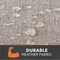 Modern Leisure Garrison Patio Ottoman/Coffee Table/Fire Pit Cover, Waterproof, 42 in. Lx22 in. Wx17 in. H, Granite 3122 - alternate 2